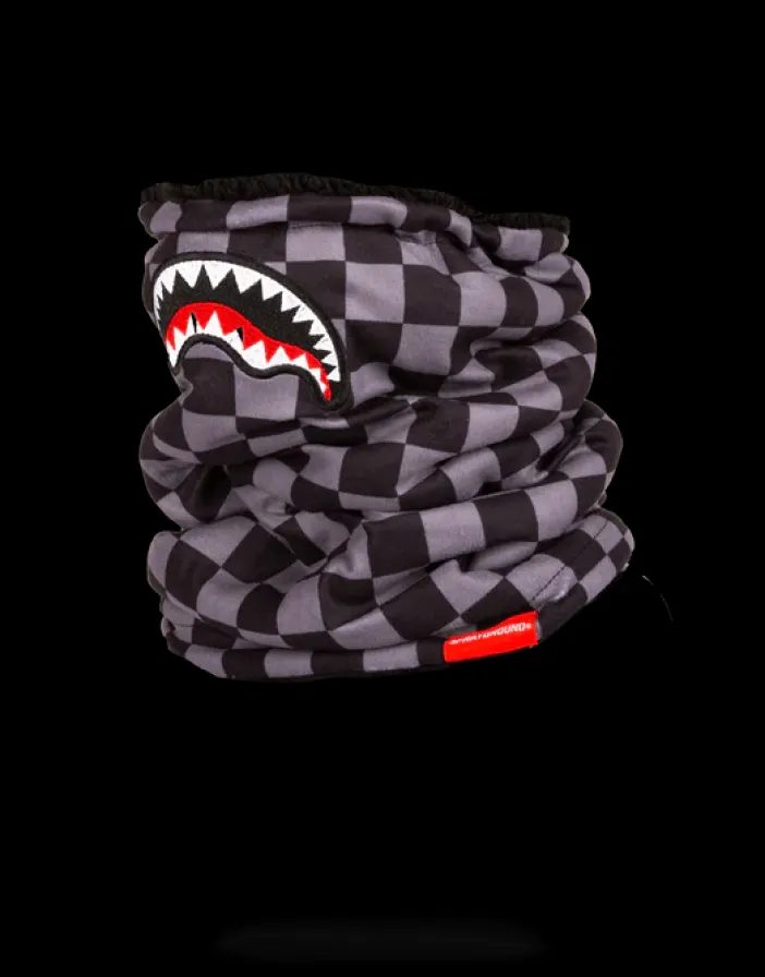 CHECKERED SHARK NECK WARMER>SPRAYGROUND