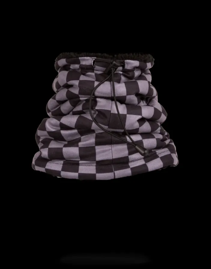 CHECKERED SHARK NECK WARMER>SPRAYGROUND