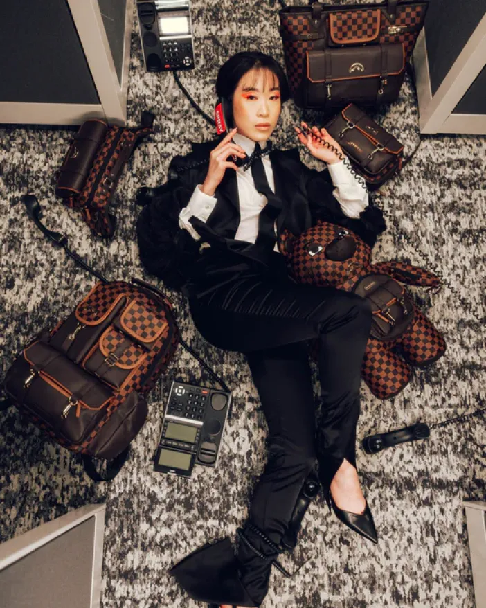 CHECKMATE ROYALE MESSENGER BRICK BAG>SPRAYGROUND Discount