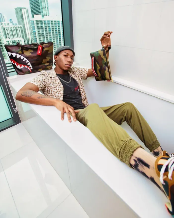 CHECKS IN CAMOFLAUGE TOTE>SPRAYGROUND Outlet
