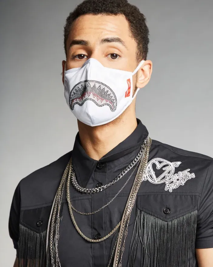 CLEARCUT FACE MASK (WHITE)>SPRAYGROUND New