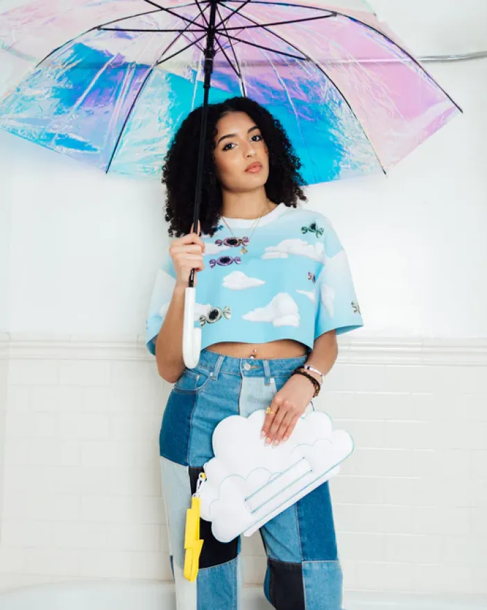 CLOUDY WITH A CHANCE OF SHARK CROSSOVER CLUTCH>SPRAYGROUND Outlet