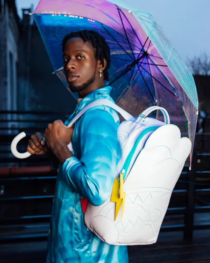CLOUDY WITH A CHANCE OF SHARK BACKPACK (DLXV)>SPRAYGROUND New