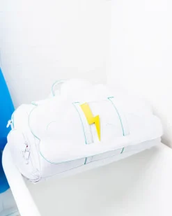CLOUDY WITH A CHANCE OF SHARK DUFFLE><noscript><img width=