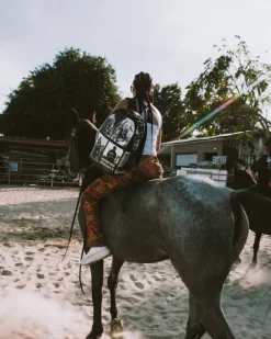 COMPTON COWBOYS HOME ON THE RANGE BACKPACK><noscript><img width=