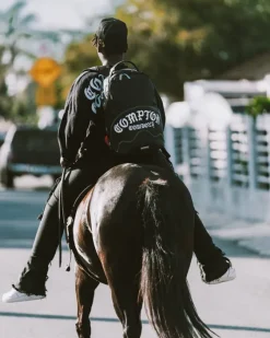 COMPTON COWBOYS WELCOME TO MY CITY BACKPACK><noscript><img width=