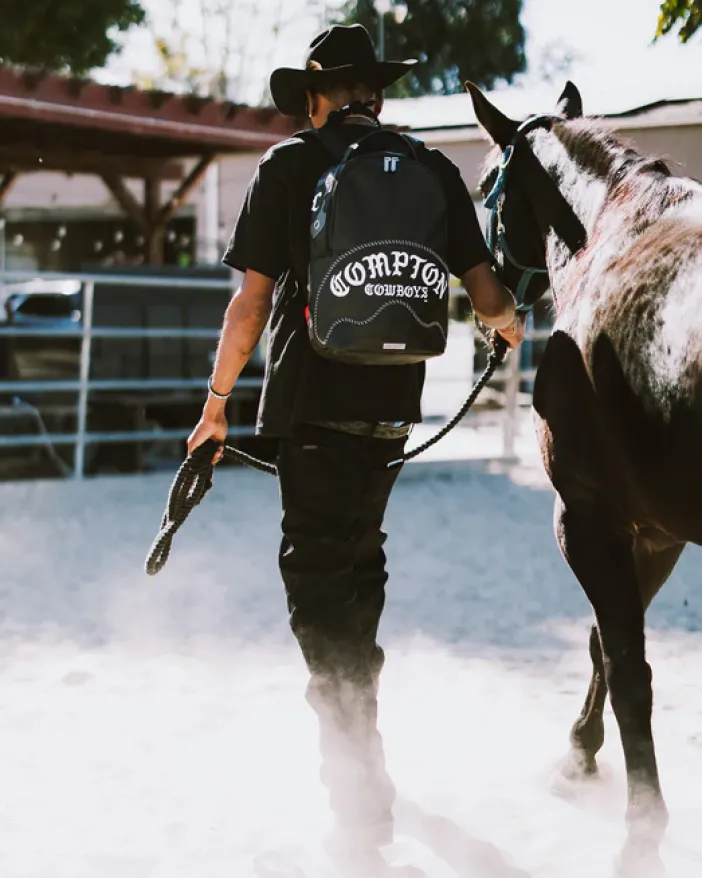 COMPTON COWBOYS WELCOME TO MY CITY BACKPACK>SPRAYGROUND Best