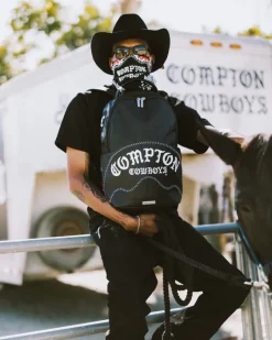 COMPTON COWBOYS WELCOME TO MY CITY BACKPACK><noscript><img width=