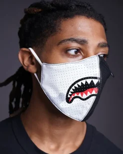 DAMAGE CONTROL STASH POCKET VEGAN LEATHER FACE MASK>SPRAYGROUND Hot