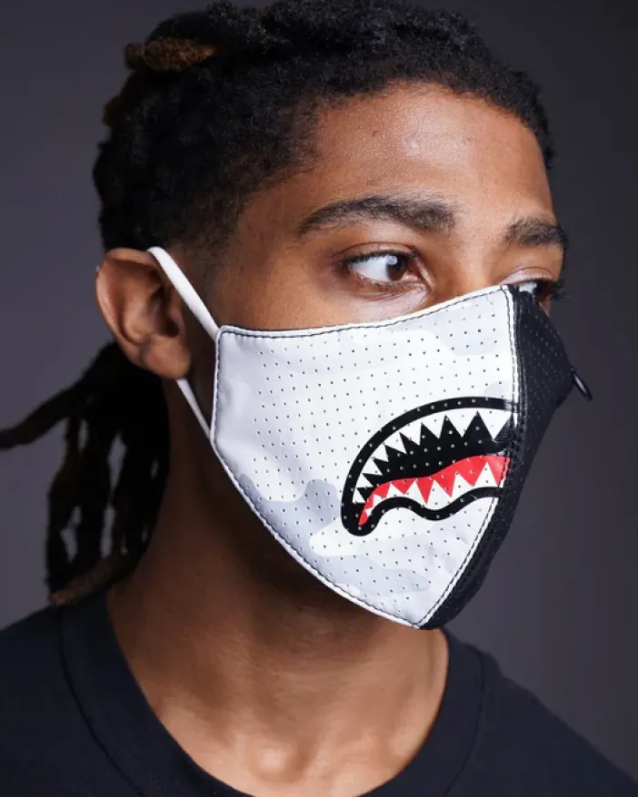 DAMAGE CONTROL STASH POCKET VEGAN LEATHER FACE MASK>SPRAYGROUND Hot