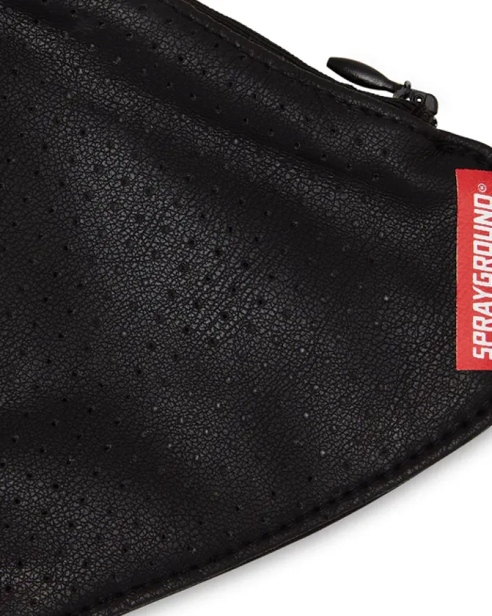 DAMAGE CONTROL STASH POCKET VEGAN LEATHER FACE MASK>SPRAYGROUND Hot