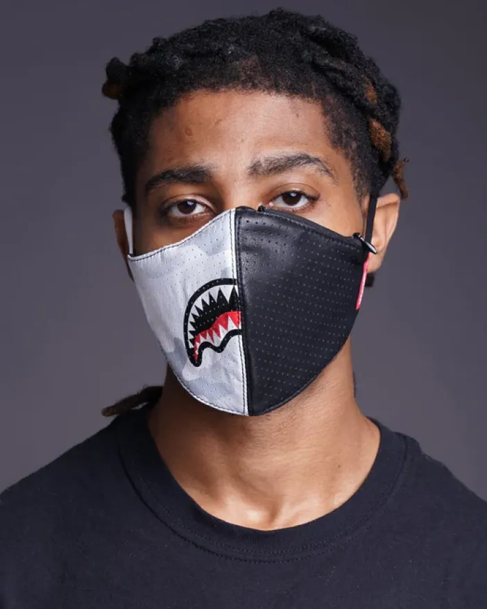 DAMAGE CONTROL STASH POCKET VEGAN LEATHER FACE MASK>SPRAYGROUND Hot