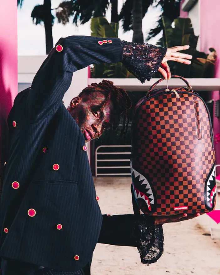 DOUBLE TROUBLE BACKPACK (DLXV)>SPRAYGROUND New