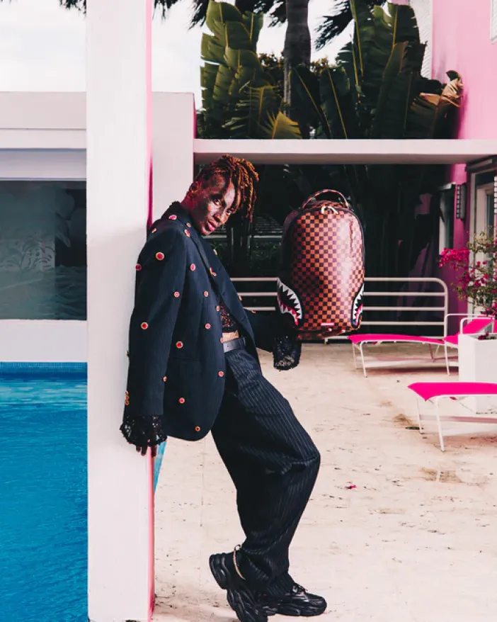 DOUBLE TROUBLE BACKPACK (DLXV)>SPRAYGROUND New