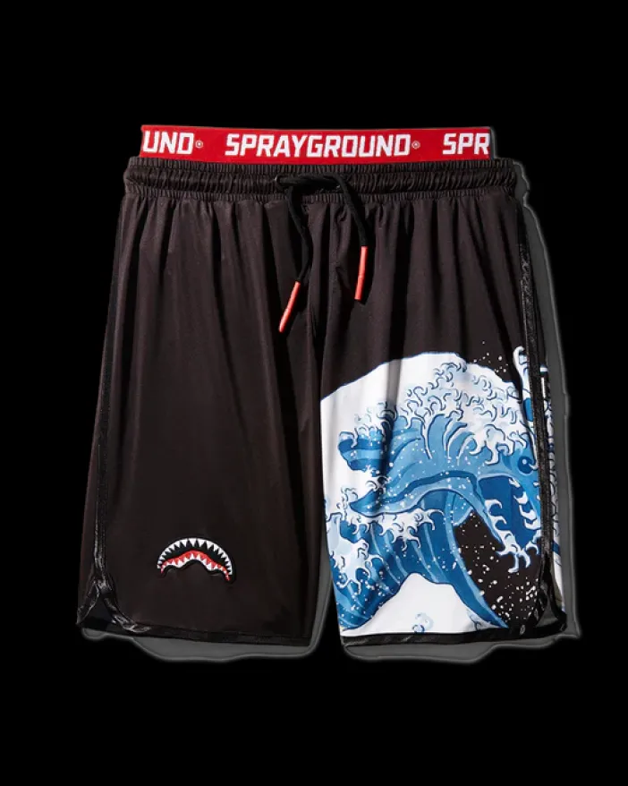DRAGON WAVE CORTO SWIM TRUNKS (BLACK)>SPRAYGROUND Sale