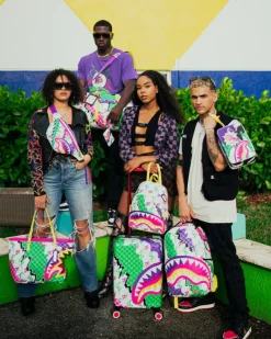 DREAMY TECHNICOLOR SHARKNAUTICS HARDSHELL CARRY-ON LUGGAGE><noscript><img width=