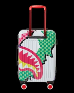 DREAMY TECHNICOLOR SHARKNAUTICS HARDSHELL CARRY-ON LUGGAGE><noscript><img width=
