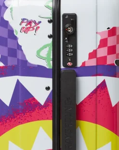 DREAMY TECHNICOLOR SHARKNAUTICS HARDSHELL CARRY-ON LUGGAGE><noscript><img width=