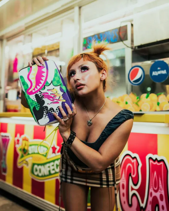 DREAMY TECHNICOLOR TOILETRY BAG>SPRAYGROUND Hot
