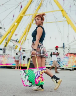 DREAMY TECHNICOLOR TOTE><noscript><img width=