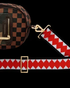 EXTERIOR GOLD ZIP POCKET SHARKS IN PARIS BACKPACK SLING><noscript><img width=