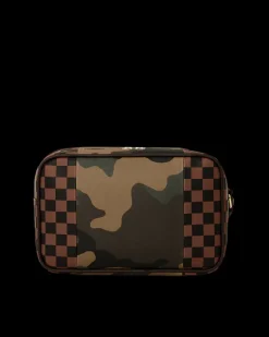 EXTERIOR GOLD ZIP POCKET SHARKS IN PARIS TOILETRY BRICKSIDE BAG><noscript><img width=