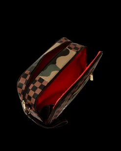EXTERIOR GOLD ZIP POCKET SHARKS IN PARIS TOILETRY BRICKSIDE BAG><noscript><img width=