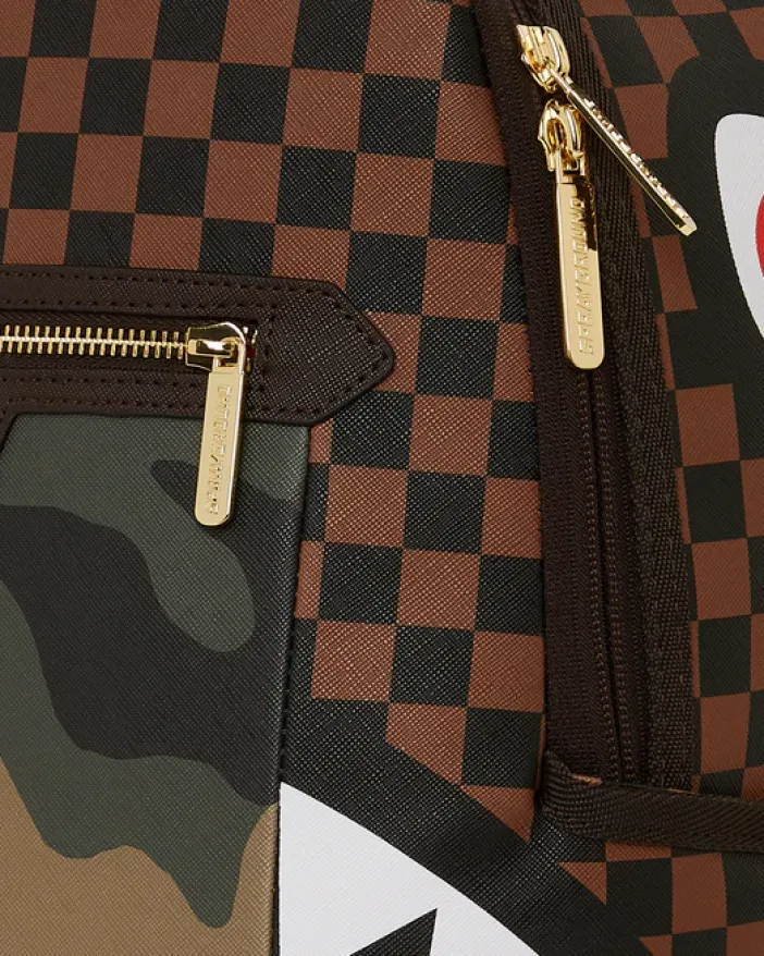 EXTERIOR GOLD ZIP POCKET SHARKS IN PARIS BACKPACK (DLXV)>SPRAYGROUND Outlet