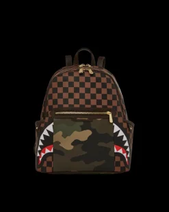 EXTERIOR GOLD ZIP POCKET SHARKS IN PARIS SAVAGE BACKPACK>SPRAYGROUND Online