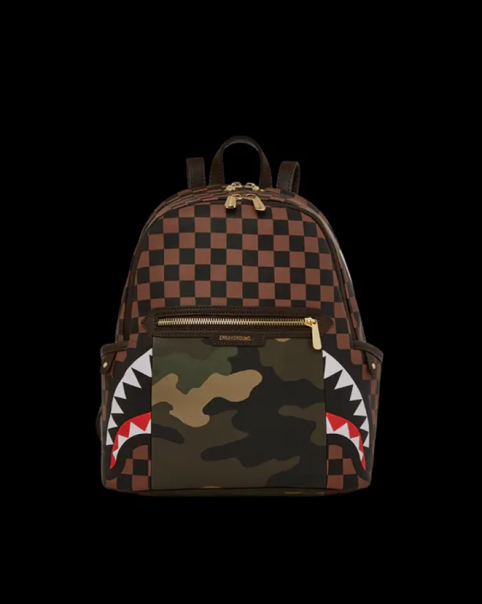 EXTERIOR GOLD ZIP POCKET SHARKS IN PARIS SAVAGE BACKPACK>SPRAYGROUND Online