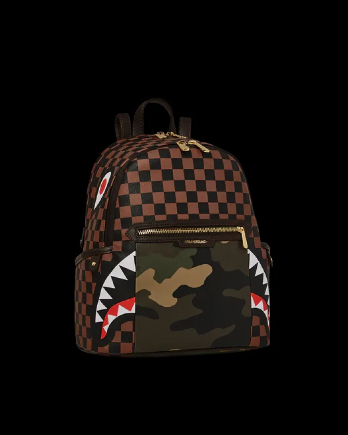 EXTERIOR GOLD ZIP POCKET SHARKS IN PARIS SAVAGE BACKPACK>SPRAYGROUND Online