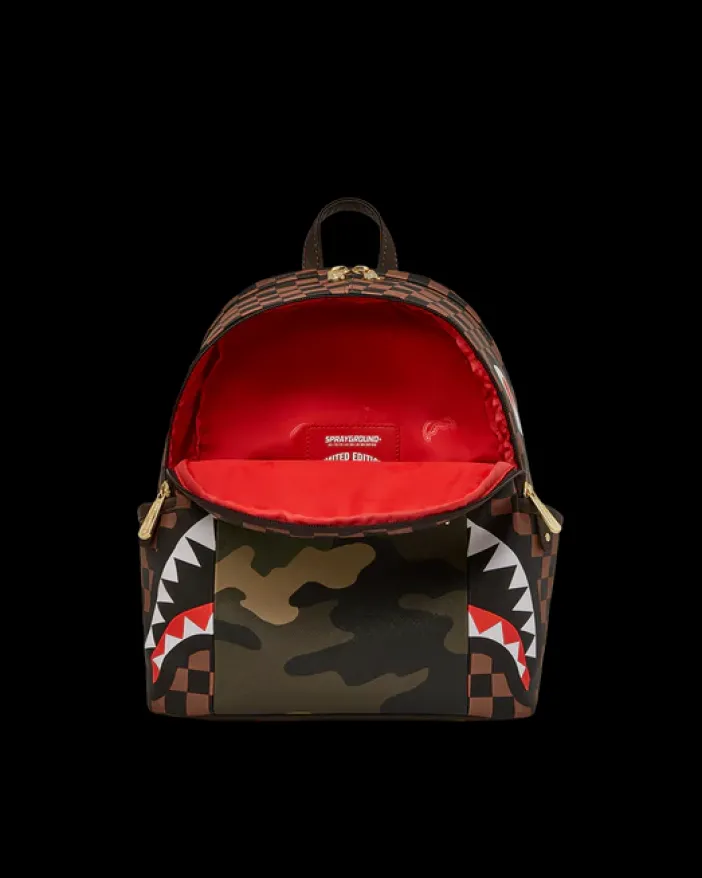 EXTERIOR GOLD ZIP POCKET SHARKS IN PARIS SAVAGE BACKPACK>SPRAYGROUND Online