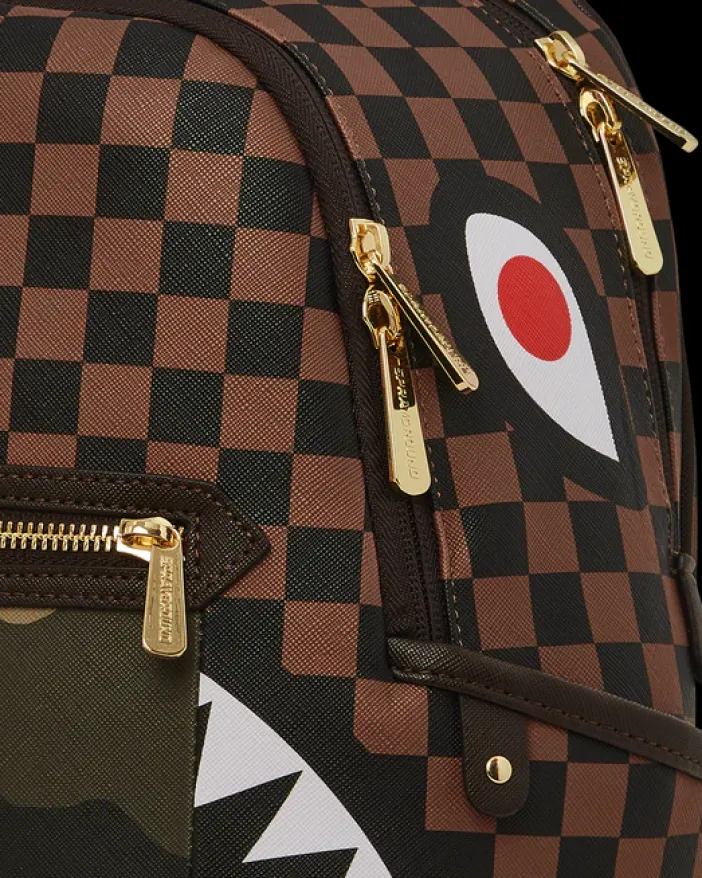 EXTERIOR GOLD ZIP POCKET SHARKS IN PARIS SAVAGE BACKPACK>SPRAYGROUND Online