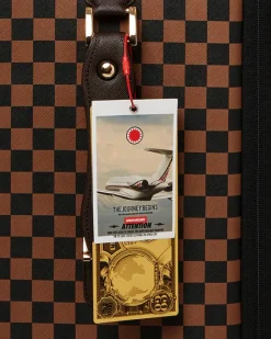 EXTERIOR GOLD ZIP POCKET SHARKS IN PARIS JETSETTER CARRY-ON LUGGAGE><noscript><img width=