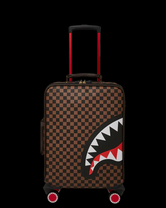 EXTERIOR GOLD ZIP POCKET SHARKS IN PARIS JETSETTER CARRY-ON LUGGAGE>SPRAYGROUND Sale