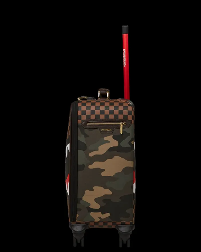 EXTERIOR GOLD ZIP POCKET SHARKS IN PARIS JETSETTER CARRY-ON LUGGAGE>SPRAYGROUND Sale