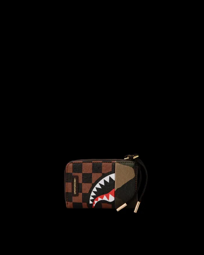 EXTERIOR GOLD ZIP POCKET SHARKS IN PARIS WALLET>SPRAYGROUND Sale