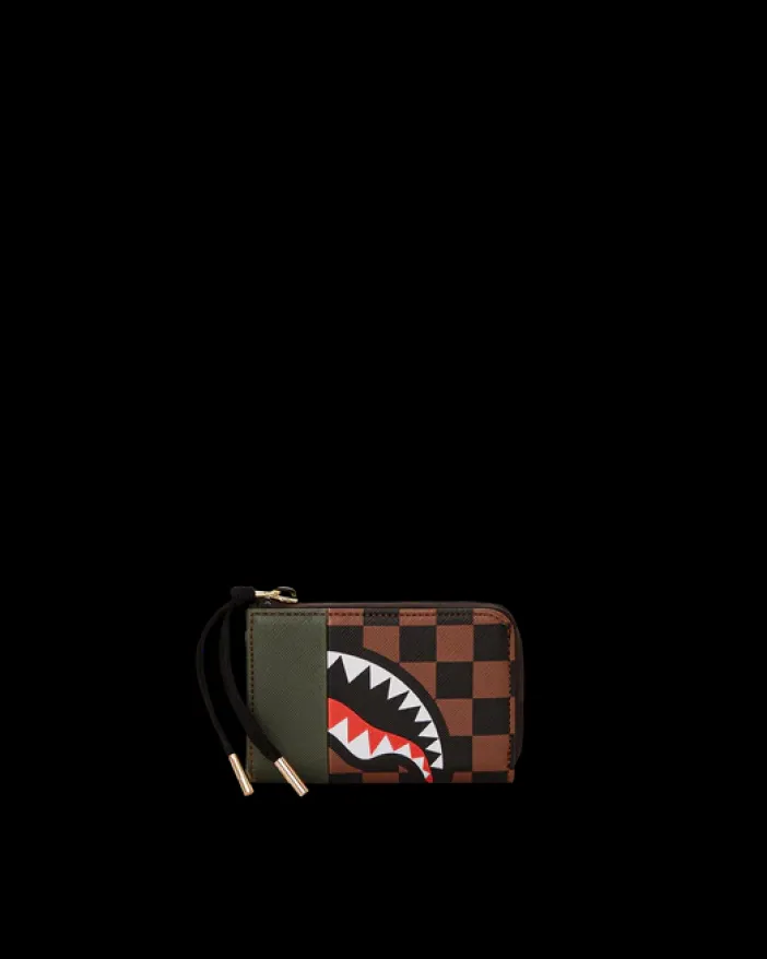 EXTERIOR GOLD ZIP POCKET SHARKS IN PARIS WALLET>SPRAYGROUND Sale