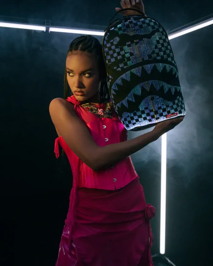 FIBER OPTICS 3AM THE PARTY NEVER STOPS BACKPACK>SPRAYGROUND New