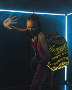FIBER OPTICS 3AM THE PARTY NEVER STOPS BACKPACK><noscript><img width=