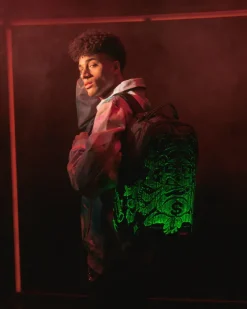 FIBER OPTICS NEXT DIMENSION BACKPACK><noscript><img width=