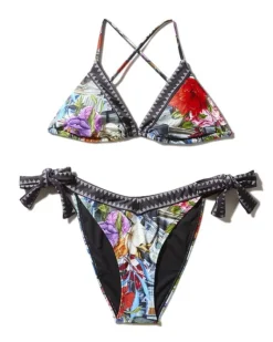 FLORAL MONEY BIKINI>SPRAYGROUND