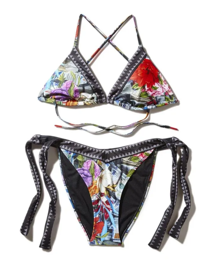 FLORAL MONEY BIKINI>SPRAYGROUND
