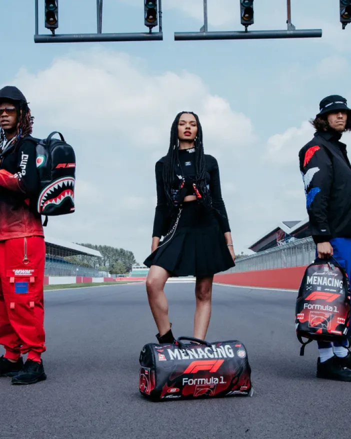 FORMULA 1 MENACING DUFFLE>SPRAYGROUND