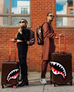 FRENZY SHARKS SHARKNAUTICS HARDSHELL FULL-SIZE LUGGAGE><noscript><img width=