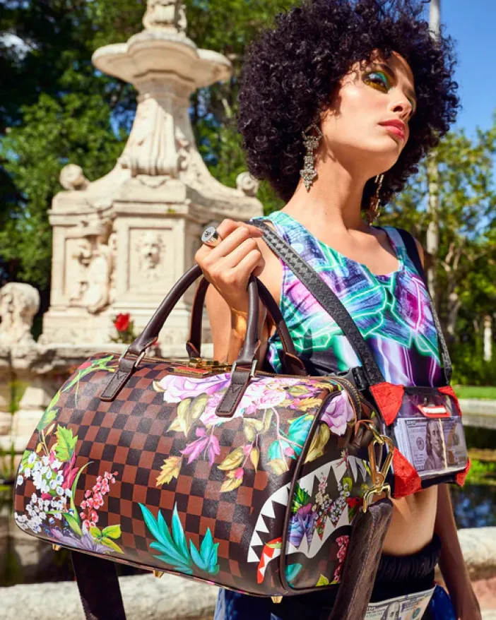 GARDEN OF SHARKS MINI DUFFLE>SPRAYGROUND Discount