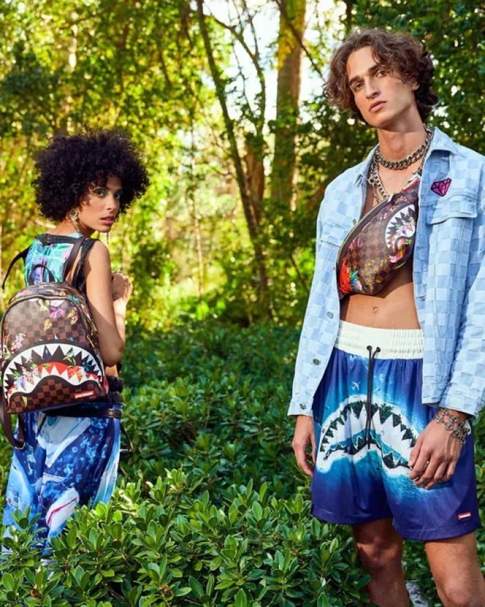 GARDEN OF SHARKS SAVVY CROSSBODY>SPRAYGROUND Discount