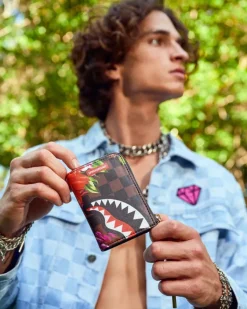 GARDEN OF SHARKS WALLET>SPRAYGROUND Clearance