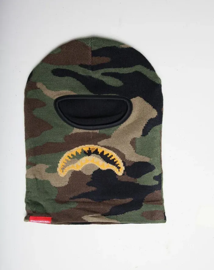 GOLD KNIT SHARK MOUTH SKI MASK>SPRAYGROUND Discount