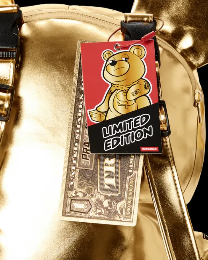 GOLD RUSH MONEYBEAR TEDDYBEAR BACKPACK>SPRAYGROUND Clearance